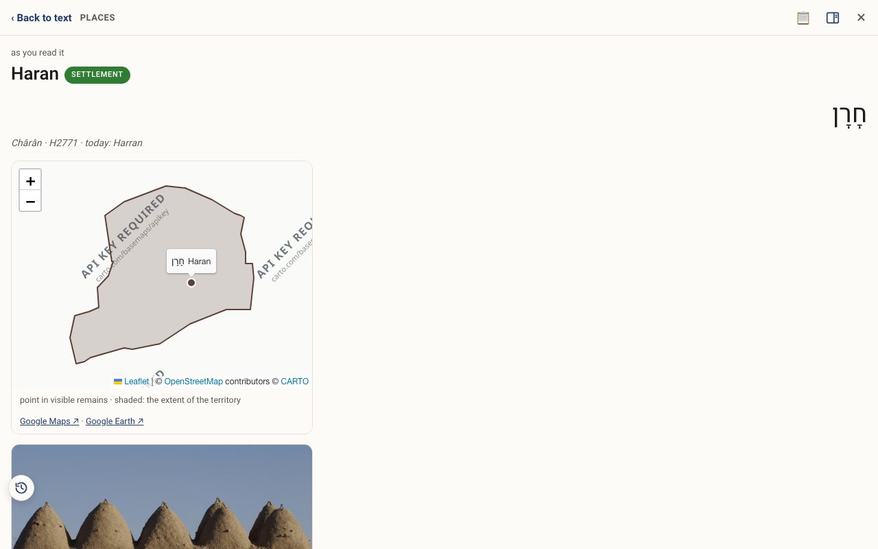 Haran opened on the map with its meaning and events