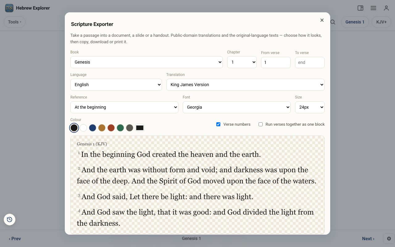The Scripture Exporter Pro introduction