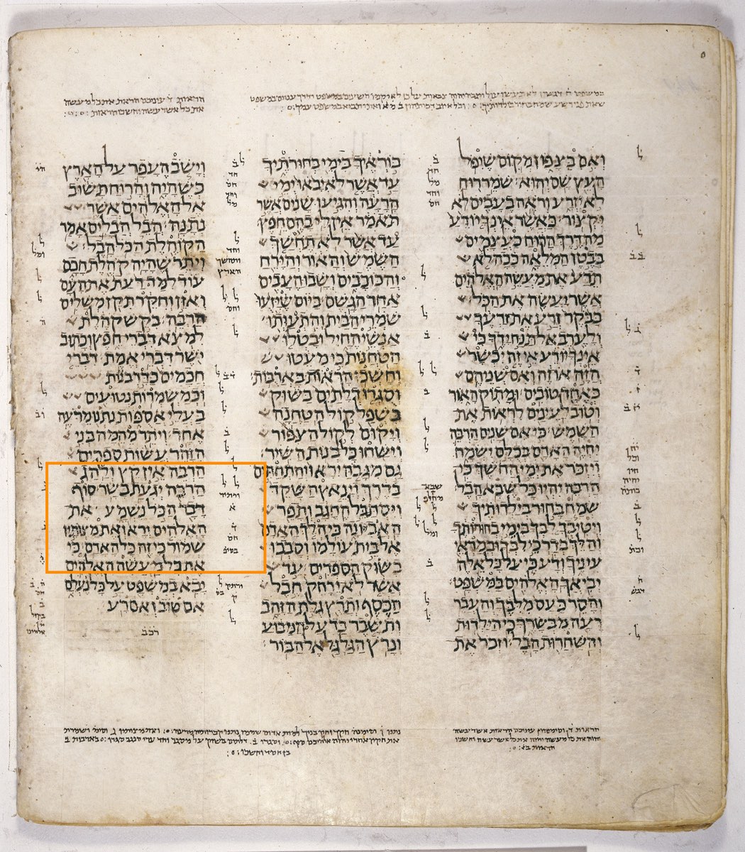 The End of the Matter — a Variant Tradition — Ecclesiastes 12:13 in the Leningrad Codex