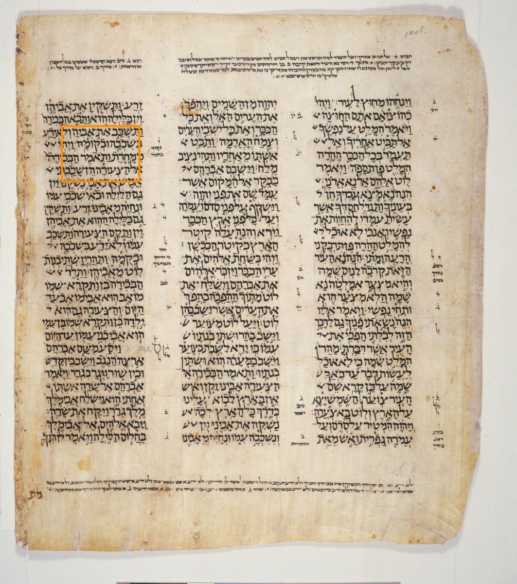 The Dot of 'When She Arose' — Genesis 19:33 in the Leningrad Codex