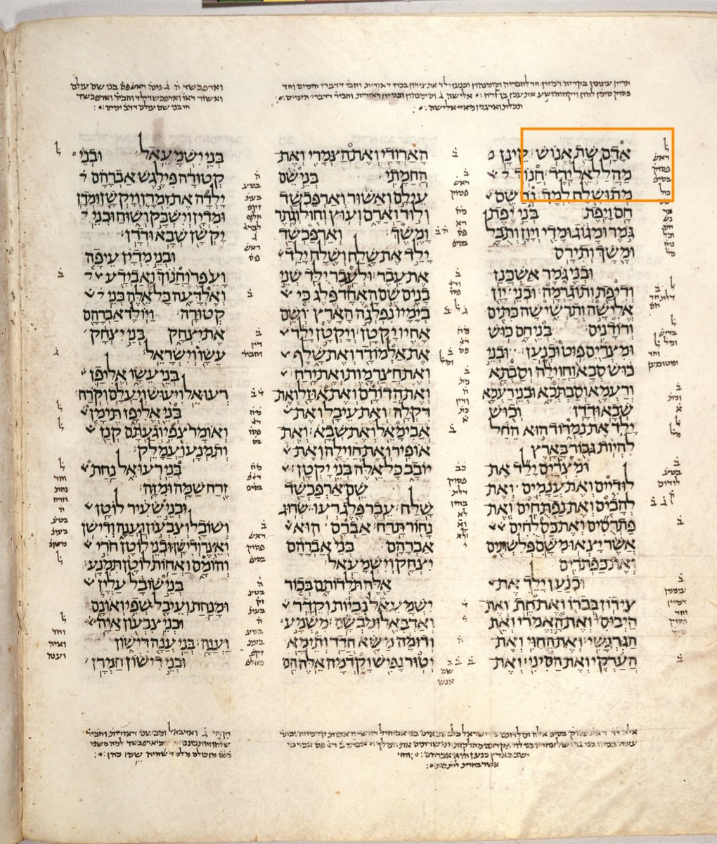 Adam's Large Alef — 1 Chronicles 1:1 in the Leningrad Codex