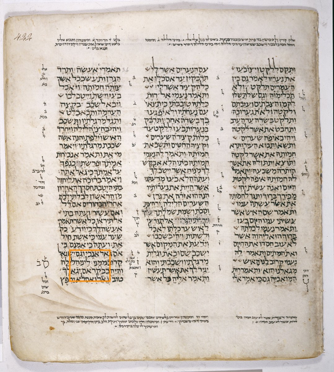 The Faithful Nun of 'Stay the Night' — Ruth 3:13 in the Leningrad Codex